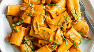 CREAMY GOCHUJANG PASTA WITH SHRIMP