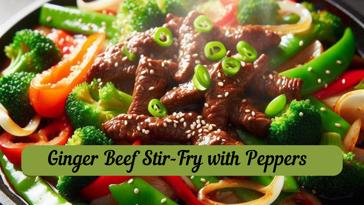 Ginger Beef Stir-Fry with Peppers