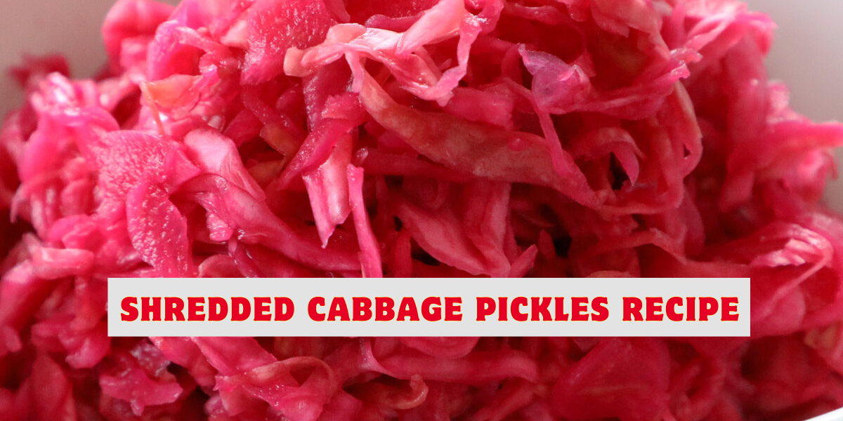 Shredded cabbage pickles Recipe